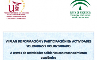VI Plan de Formación y Participación en Actividades Solidarias y Voluntariado Universidad de Sevilla